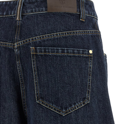 Brunello Cucinelli Blue Cotton Jeans Denim