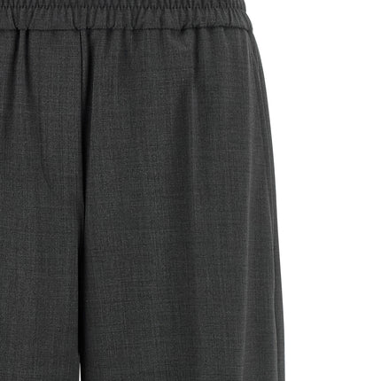 Brunello Cucinelli Gray Virgin Wool Flared Pants