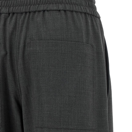 Brunello Cucinelli Gray Virgin Wool Flared Pants