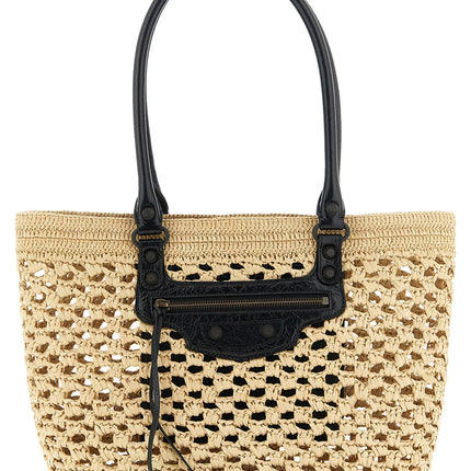 Balenciaga Beige Viscose Shoulder Bag