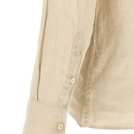 MC2 Saint Barth Beige Linen Polo Shirt