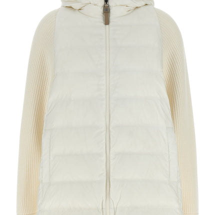 Brunello Cucinelli White Polyester Full-Length Jacket