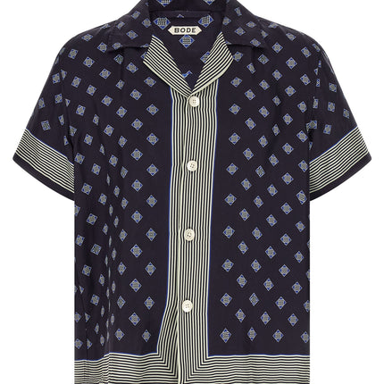 BODE Blue Silk Blouse
