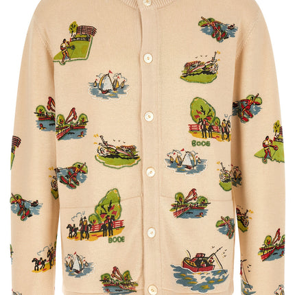 BODE Multicolor Merino Wool Cardigan
