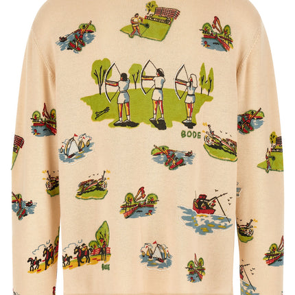BODE Multicolor Merino Wool Cardigan