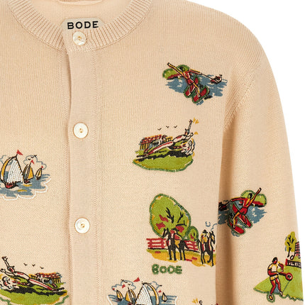 BODE Multicolor Merino Wool Cardigan