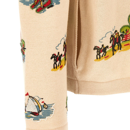BODE Multicolor Merino Wool Cardigan