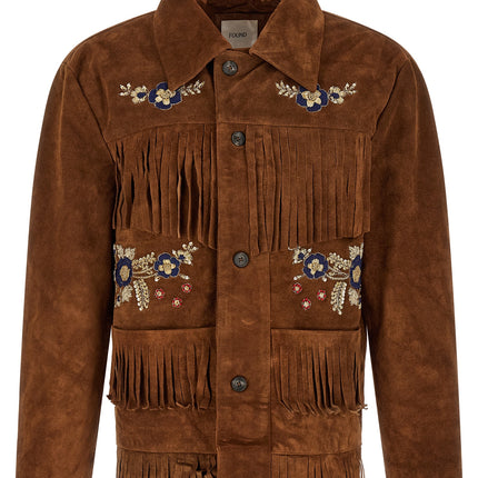 FOUND Brown Leather Leather Jacket