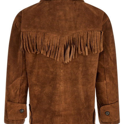 FOUND Brown Leather Leather Jacket