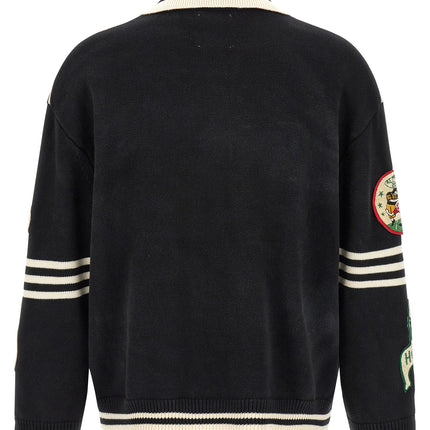 FOUND Black Cotton Cardigan