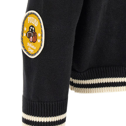 FOUND Black Cotton Cardigan