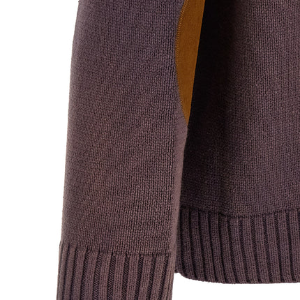 FOUND Brown Cotton Cardigan