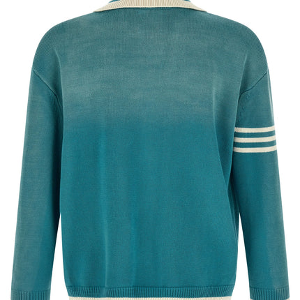 FOUND Blue Cotton Cardigan