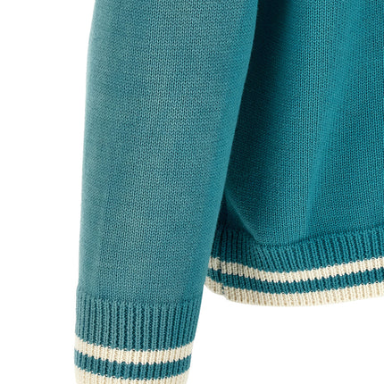 FOUND Blue Cotton Cardigan