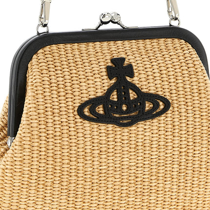 Vivienne Westwood Beige Cotton Clutch Bag