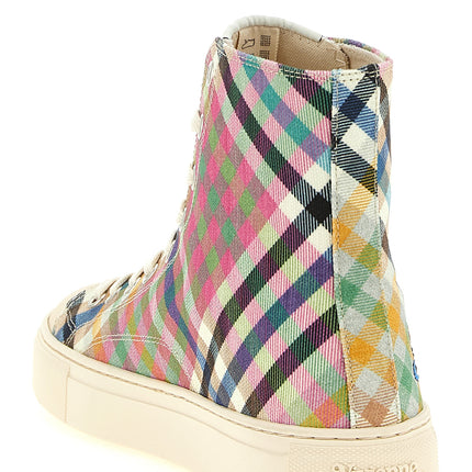 Vivienne Westwood Multicolor Cotton High Top Sneakers