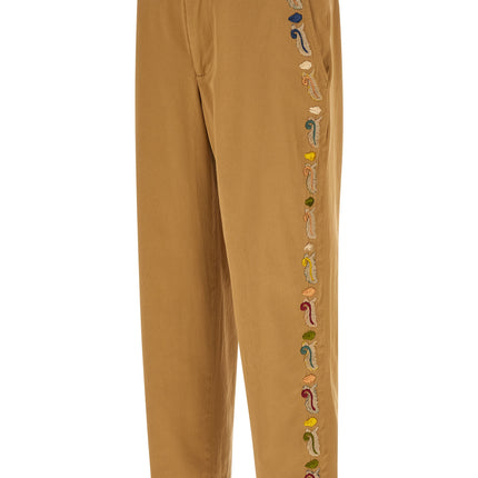 BODE Beige Cotton Casual Pants