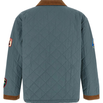 FOUND Blue Cotton Full-Length Jacket