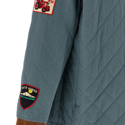 FOUND Blue Cotton Full-Length Jacket