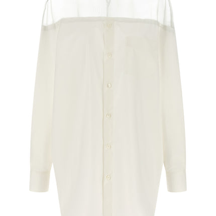 MM6 Maison Margiela White Cotton Blouse