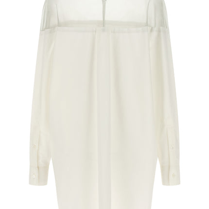 MM6 Maison Margiela White Cotton Blouse