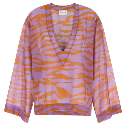 The Attico Purple Cotton Blouse