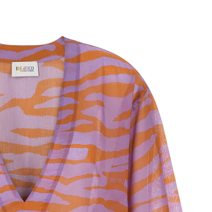The Attico Purple Cotton Blouse