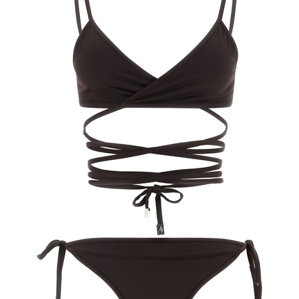 The Attico Brown Polyamide Bikini