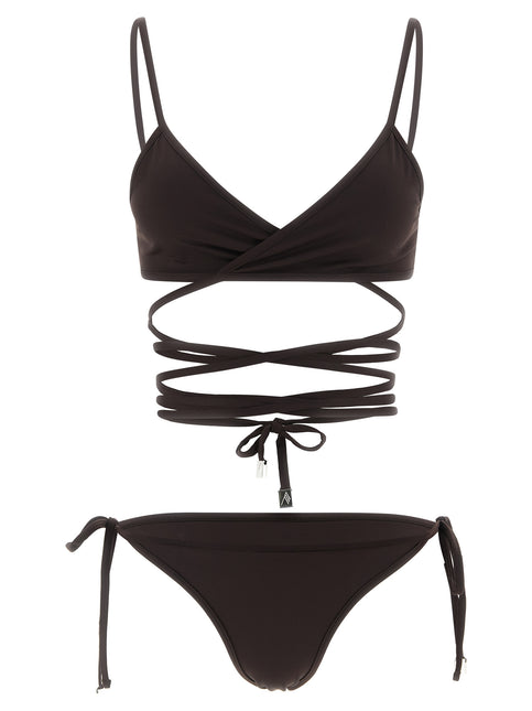 The Attico Brown Polyamide Bikini The Attico