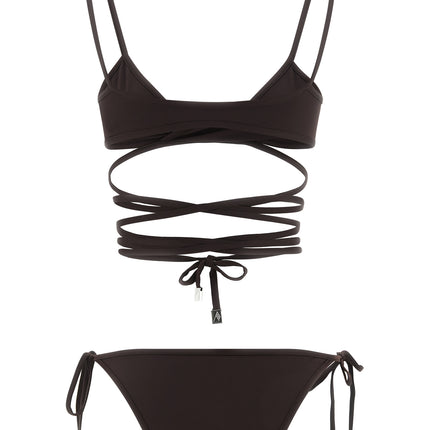 The Attico Brown Polyamide Bikini