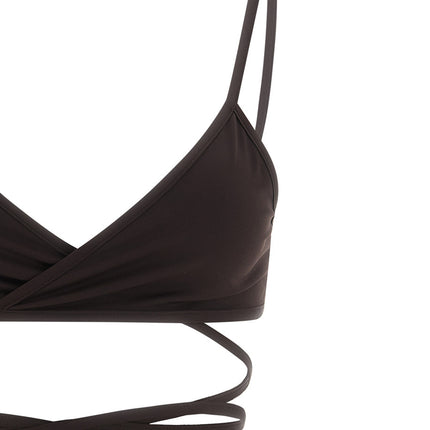 The Attico Brown Polyamide Bikini