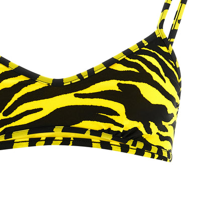 The Attico Bicolor Polyester Bikini