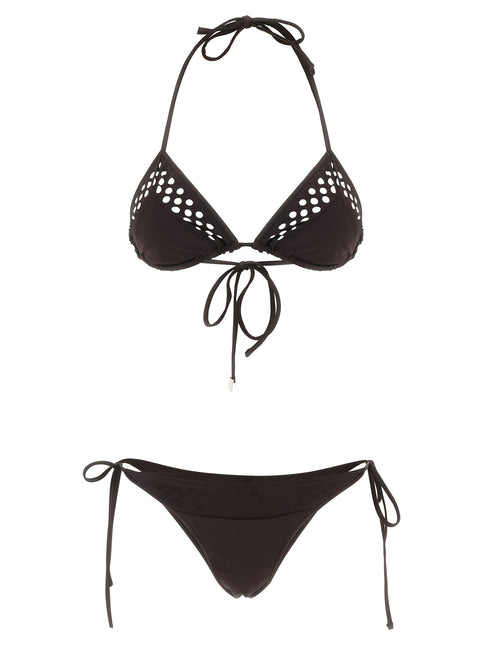 The Attico Brown Polyamide Bikini