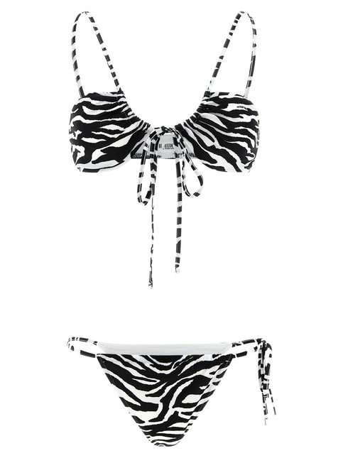 The Attico Bicolor Polyester Bikini The Attico