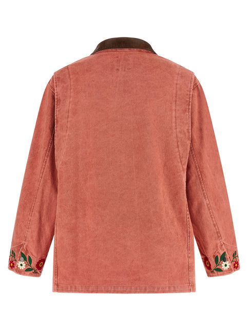 FOUND Multicolor Cotton Full-Length Jacket