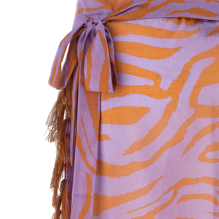 The Attico Purple Cotton Skirt