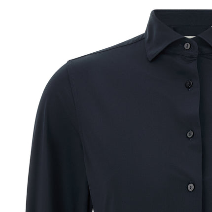 XACUS Blue Polyamide Blouse