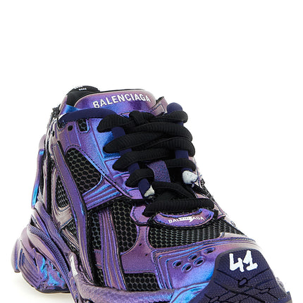 Balenciaga Blue Polyethylene Athletic Sneakers
