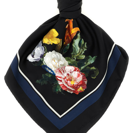 Maison Margiela Black Silk Scarf