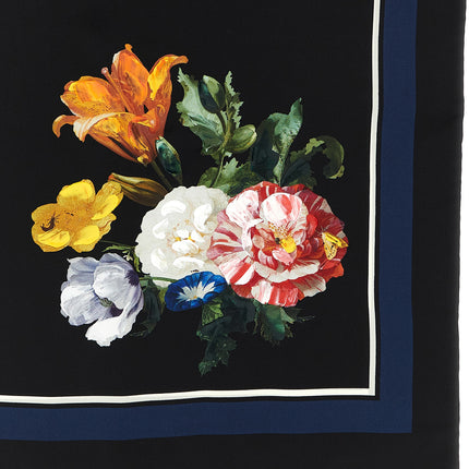 Maison Margiela Black Silk Scarf