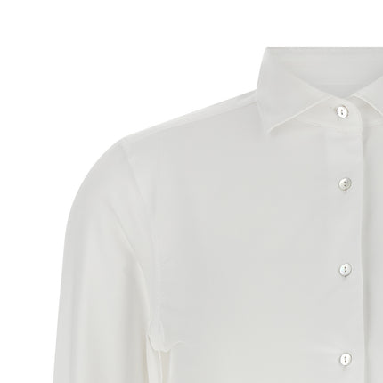XACUS White Polyamide Blouse