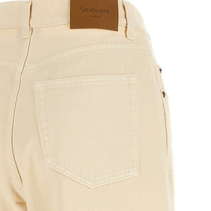 Saint Laurent Beige Cotton Jeans Denim Saint Laurent