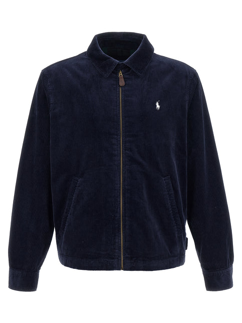 Polo Ralph Lauren Blue Cotton Full-Length Jacket Polo Ralph Lauren