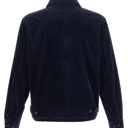Polo Ralph Lauren Blue Cotton Full-Length Jacket
