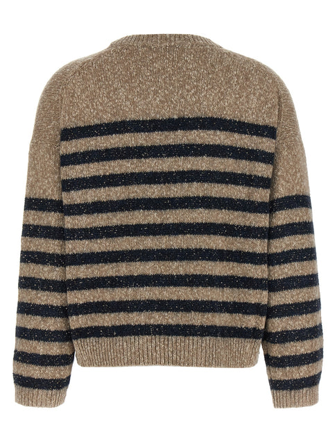 Brunello Cucinelli Multicolor Wool Cardigan Brunello Cucinelli