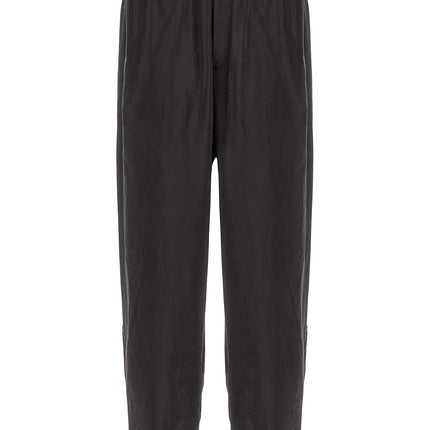 SSSTEIN Brown Silk Athletic Pants