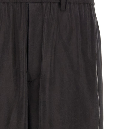 SSSTEIN Brown Silk Athletic Pants