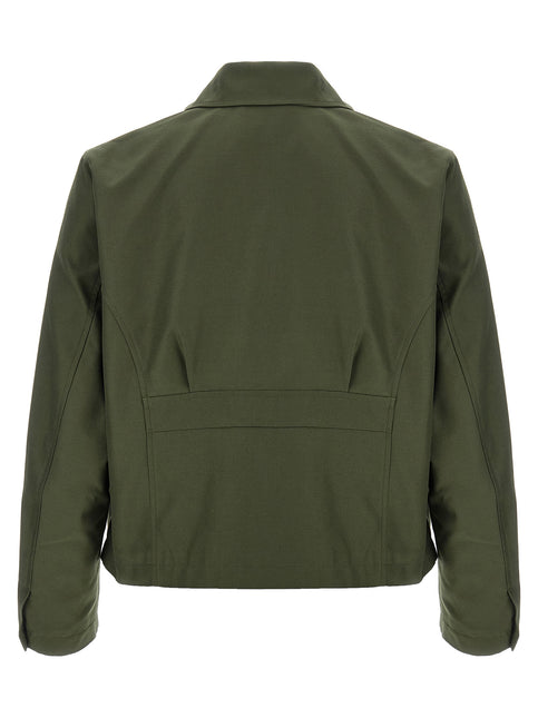 SECOND/LAYER Bicolor Polyester Full-Length Jacket