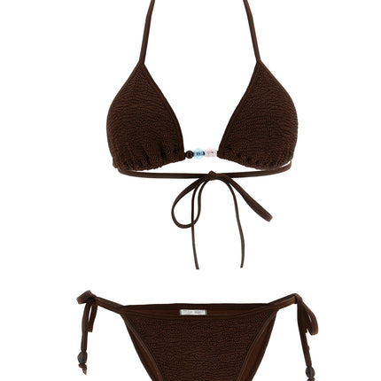 Hunza G Brown Polyamide Bikini