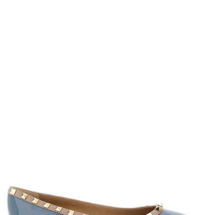 Valentino Garavani Gray Leather Ballet Flats Valentino Garavani